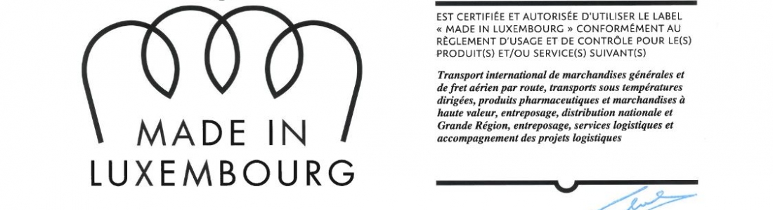 Arthur Welter Transports renouvelle son certificat « Made in Luxembourg ».